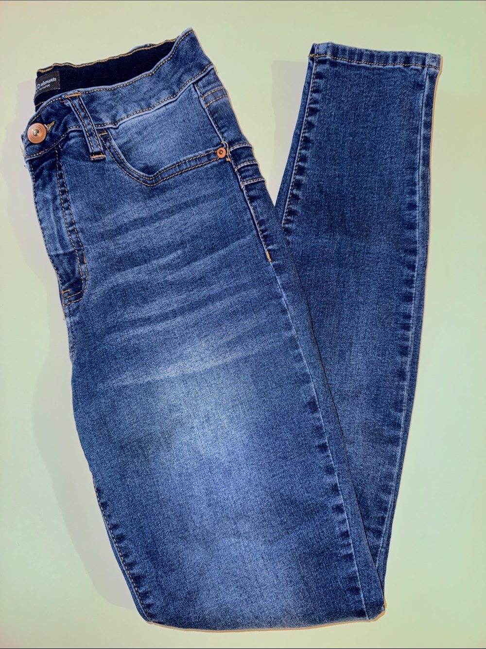BOLD elements Women's Skinny Jeans - Dark Blue Wash